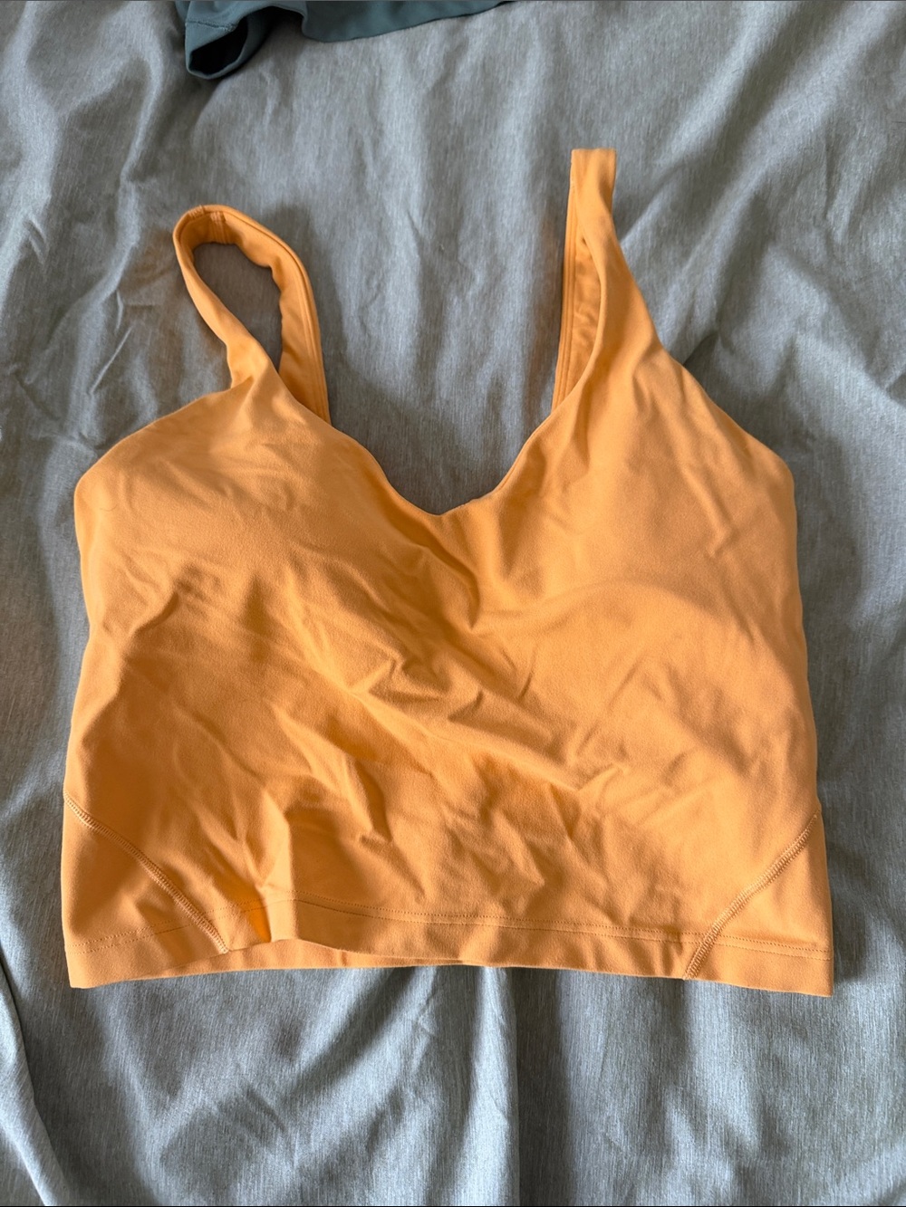 lululemon athletica Orange Seamless V-Neck Bralette